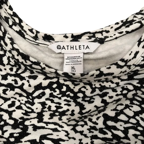 ATHLETA Balance Printed Pullover Ocelot Spot White, Sz XL - Picture 10 of 11